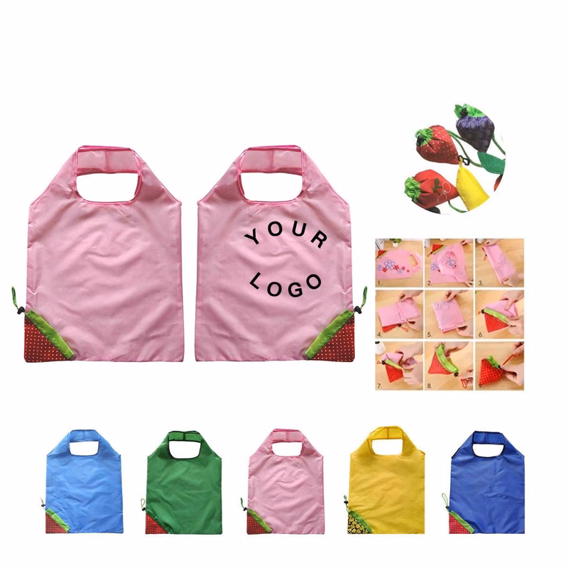 Reusable Strawberry Folding Shopping Bag Durable