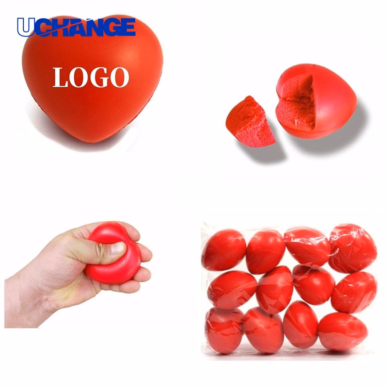 Red Heart-Shaped Stress Ball