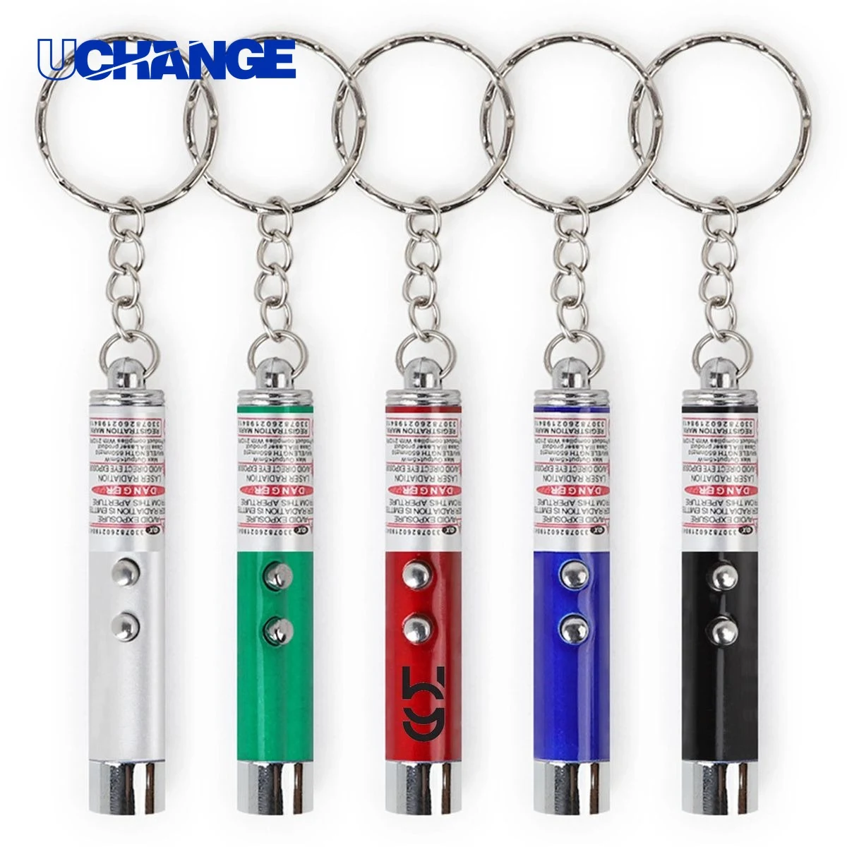 Laser Pointer LED Flashlight Keychain Tool 1