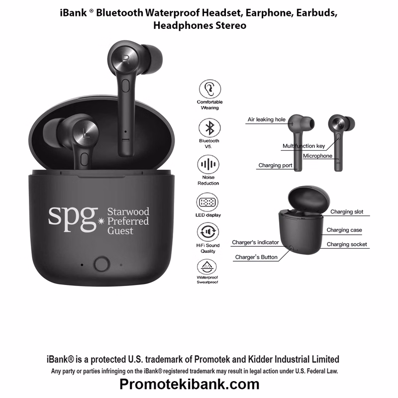 iBank ® Bluetooth Waterproof Earbuds. Free Shipping