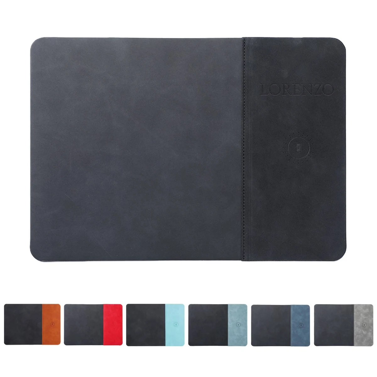 PU Leather Wireless Charging Mouse Pad 1