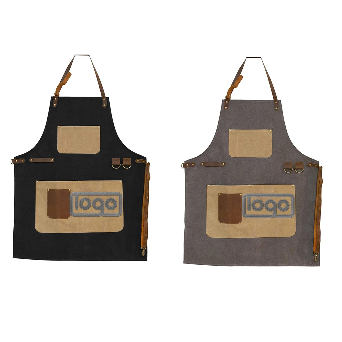 Heavy-Duty Canvas Apron for Kitchen and Workshop 1