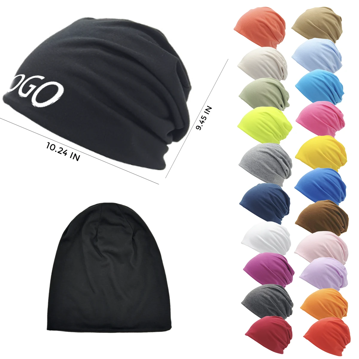 Warm Polyester Knitted Hat 1