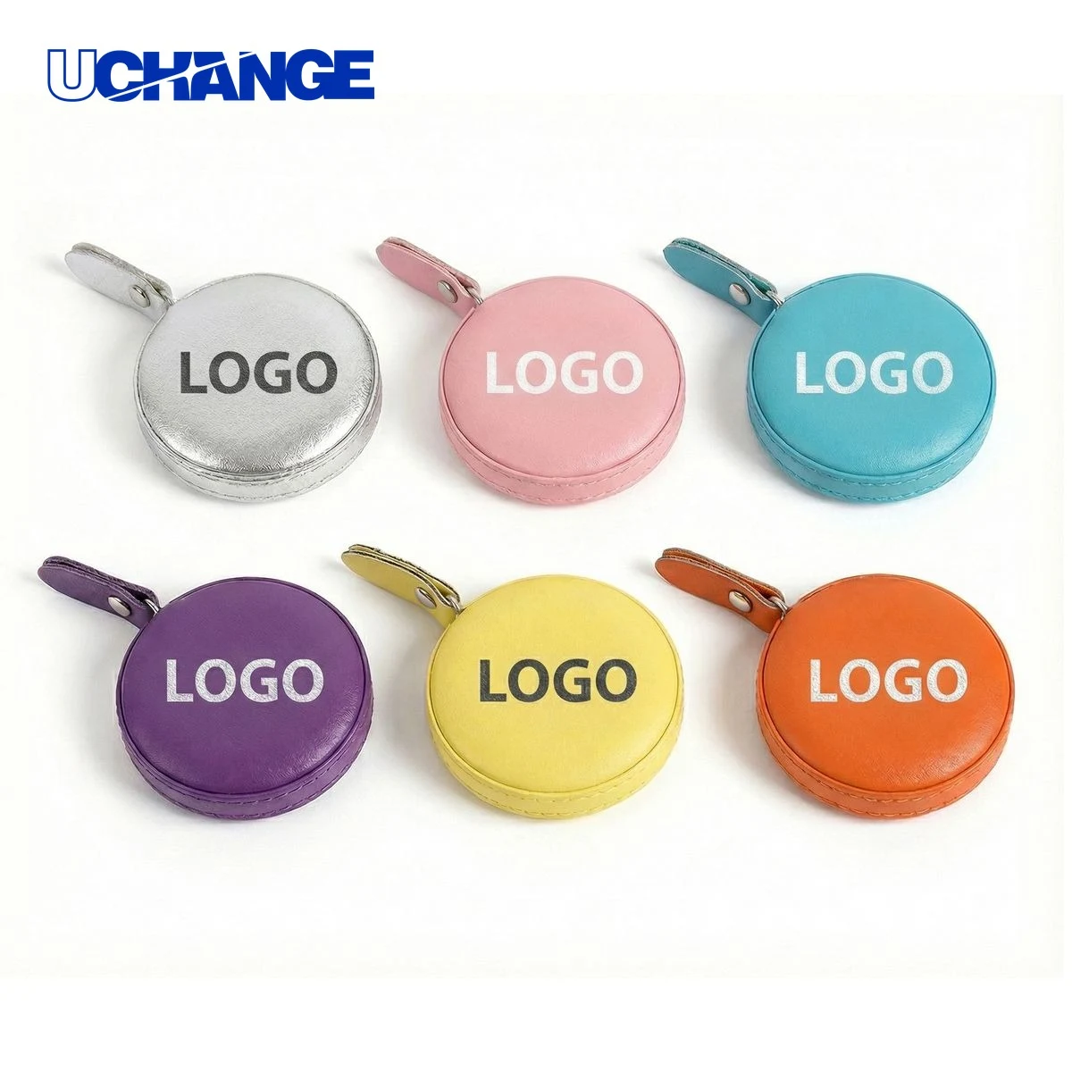 Retractable Round PU Leather Tape Measure 1
