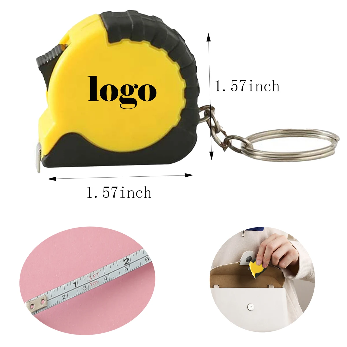 Mini Keychain Measuring Tape MOQ50 1