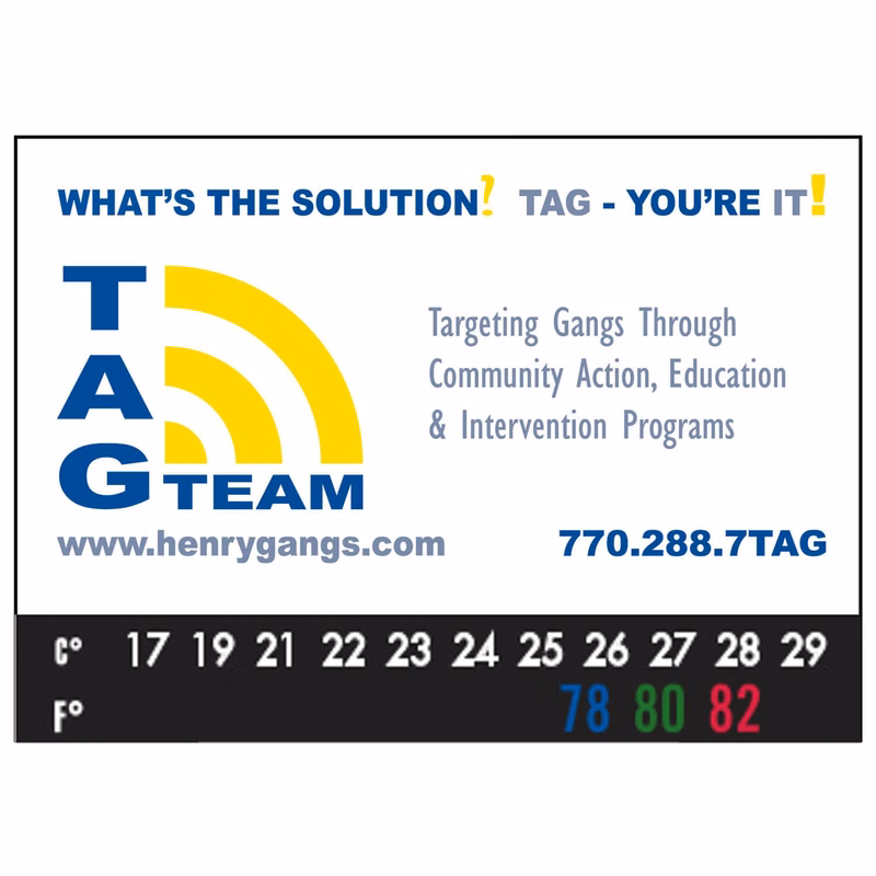 Business Card Add-On™ Magnet + Thermometer Strip