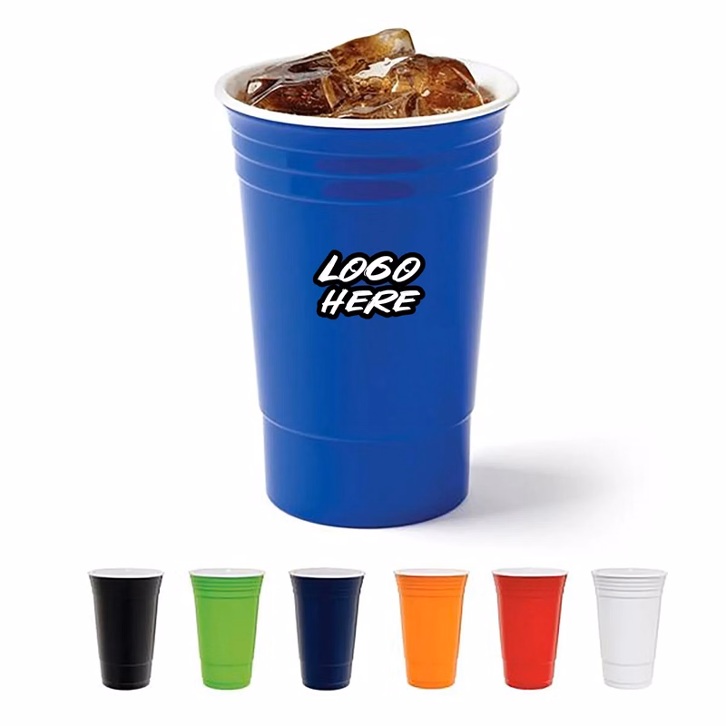 16oz Double-Wall Plastic Stadium Cup