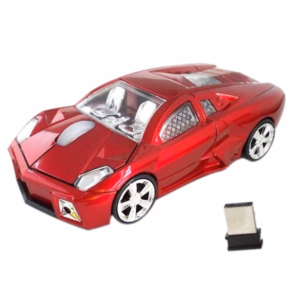 Red Lamborghini Wireless Mouse