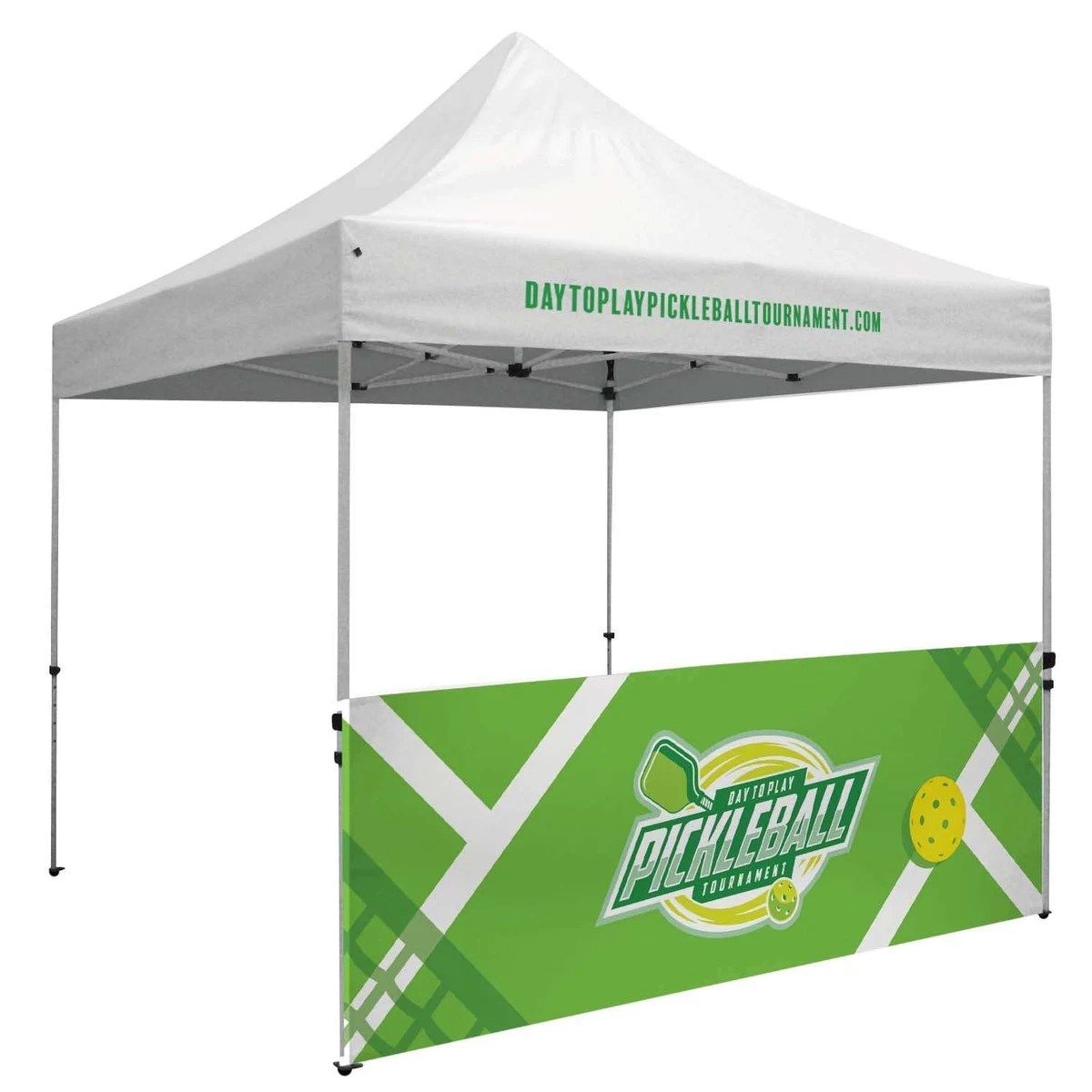 10' Premium Tent Half Wall Kit (UV-Printed, Single-Sided) 1