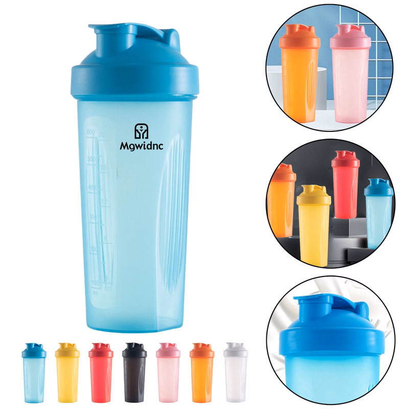 600ml Shaker Bottle for Protein Shakes with Measurement Marks