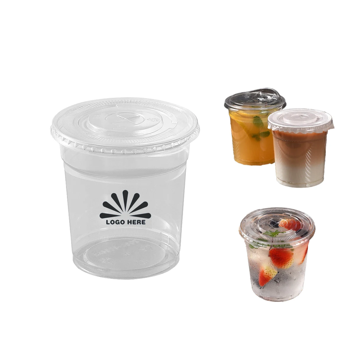 18oz PET Cold Drink Cup Without Lid 1