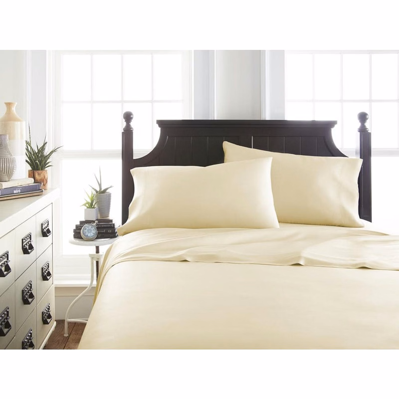 Bamboo Bed Sheet Sets - Ivory Twin 3 Piece