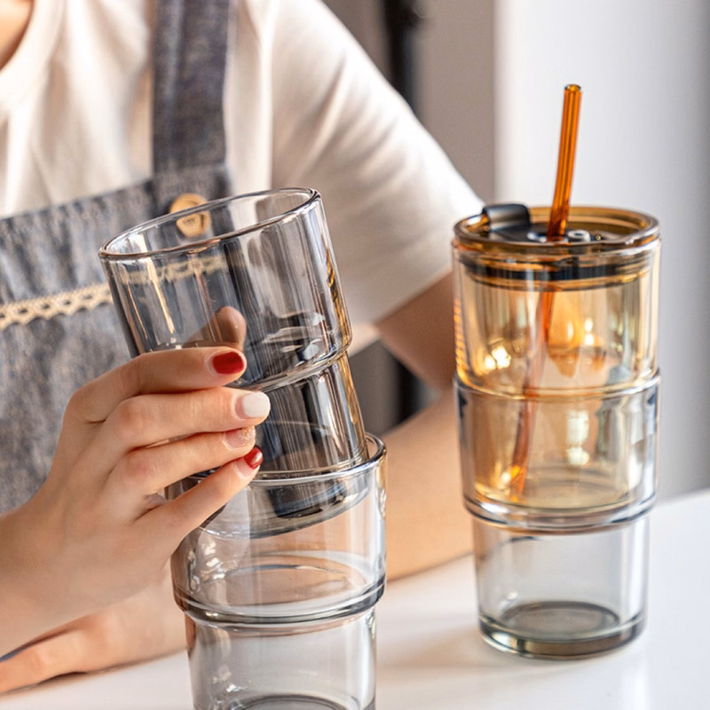 Straw Cup With Lid