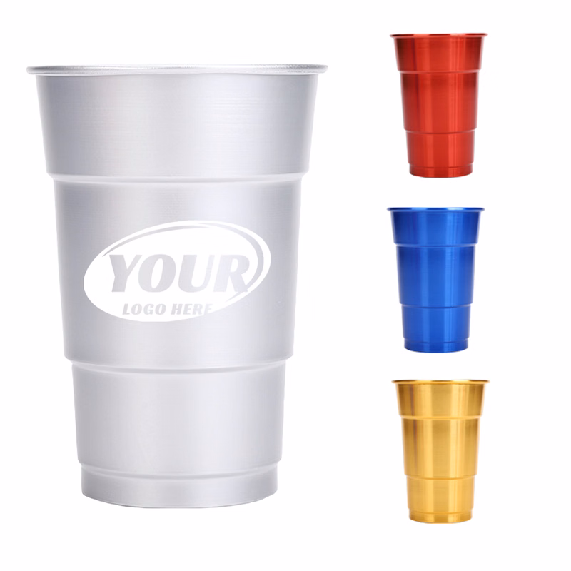 16 Oz Camping Party Reusable Aluminum Cup
