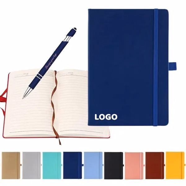 Paper Notebook with Pocket and Pen Loop
