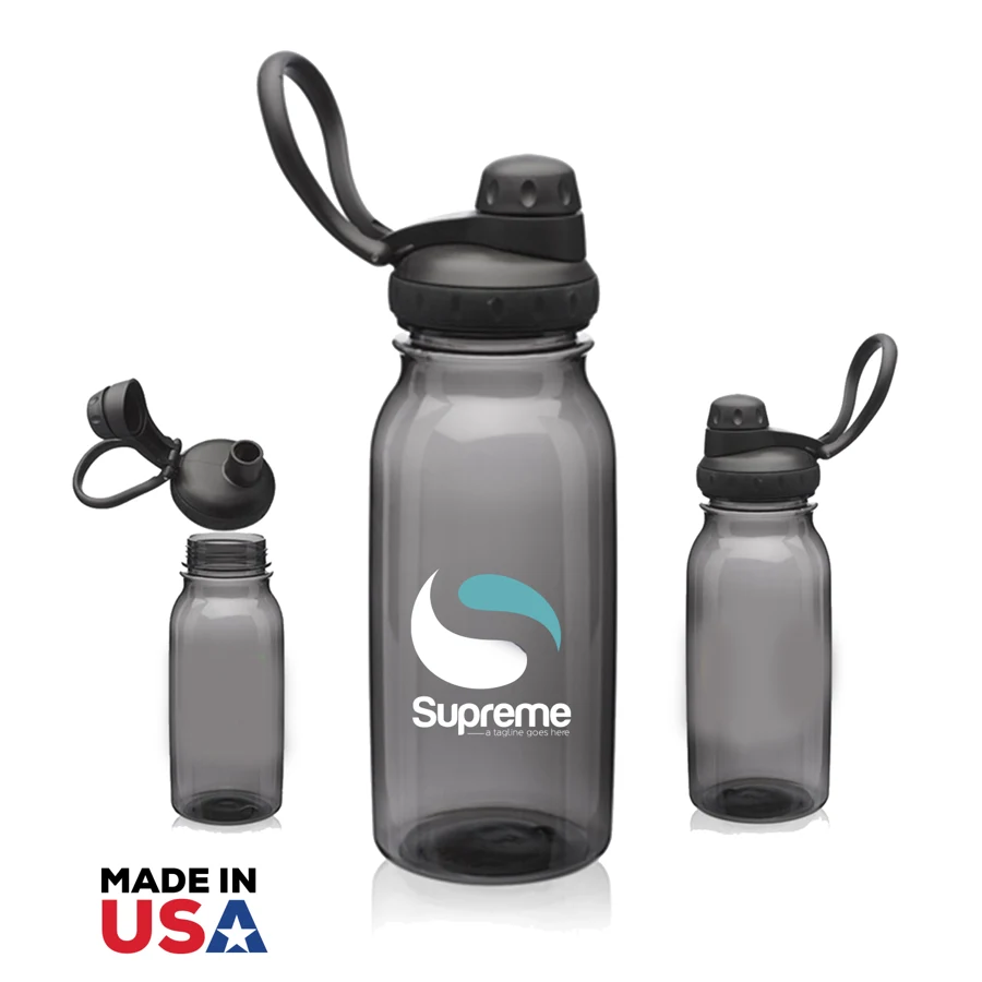 Sports Plastic Water Bottle with Spout Lid - 33 oz 1