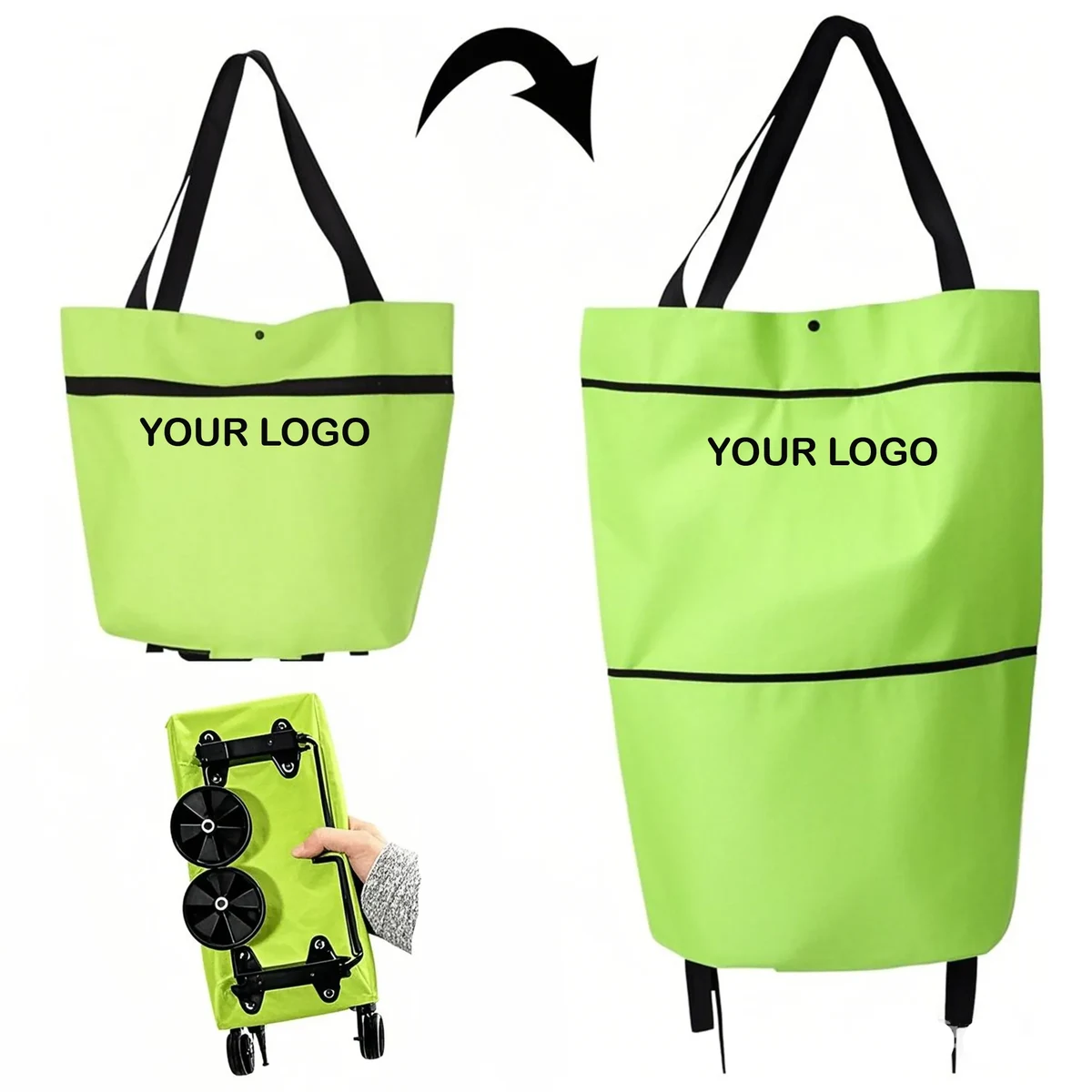 2-in-1 foldable cart with wheels 1