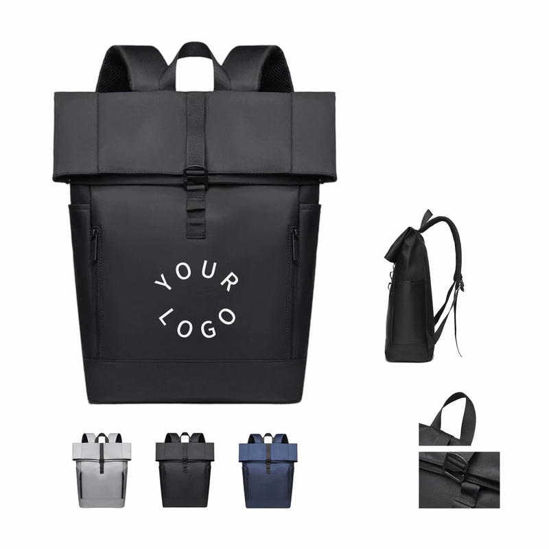 Polyester Laptop Backpack with 17 Inch Tall Structured Body