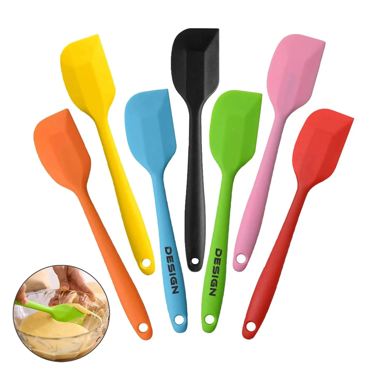 Mini Kitchen Silicone Spatulas 1