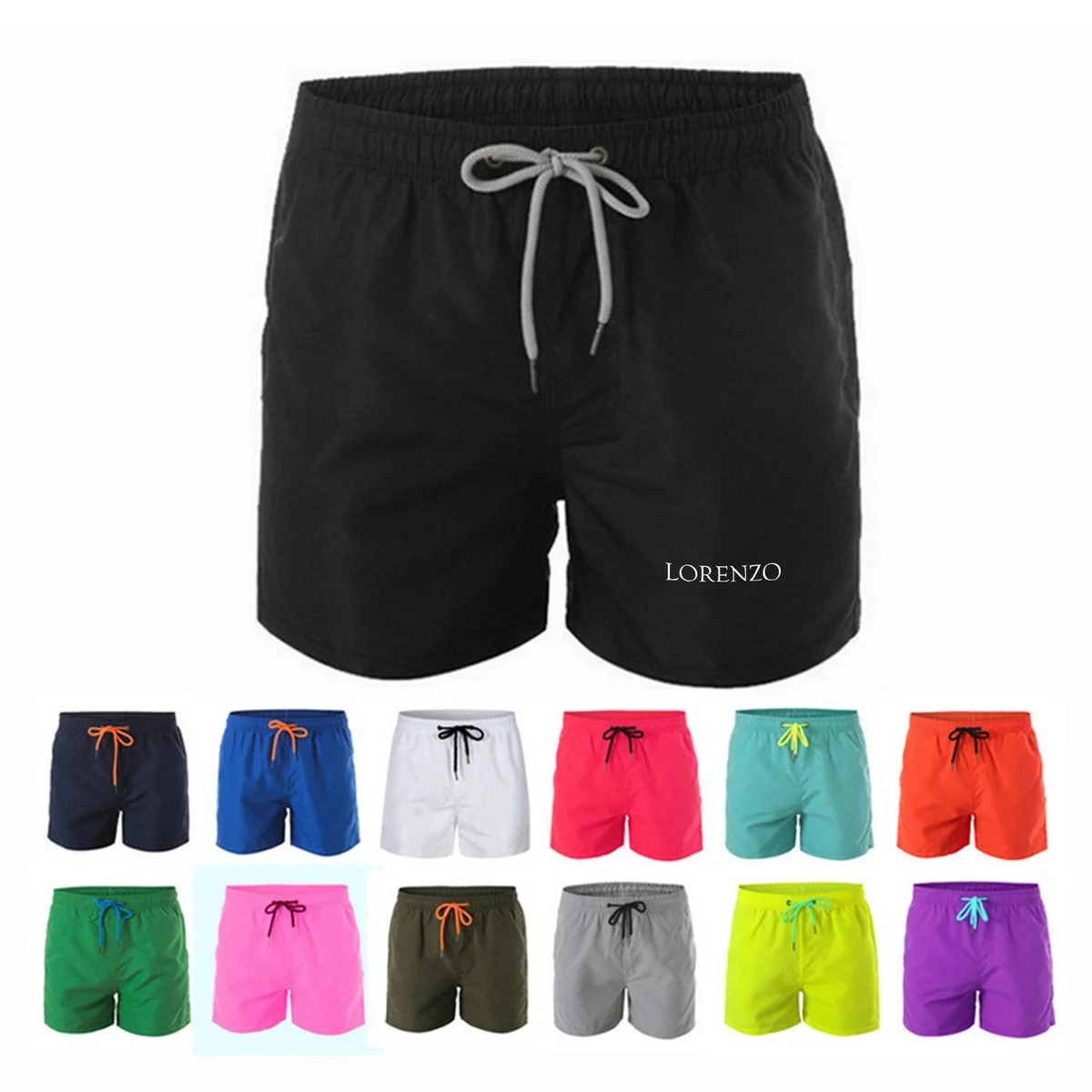 Summer Beach Drawstring Shorts 1