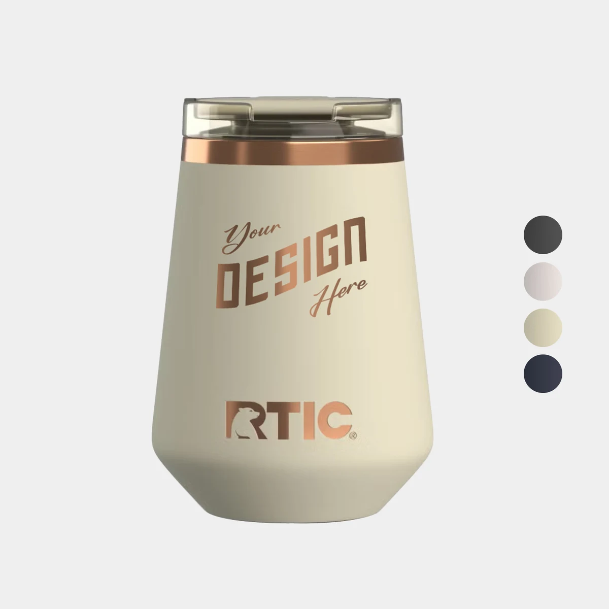 12 oz RTIC® Stainless Steel Ceramic Lined Happy Hour Lowball Tumbler 1