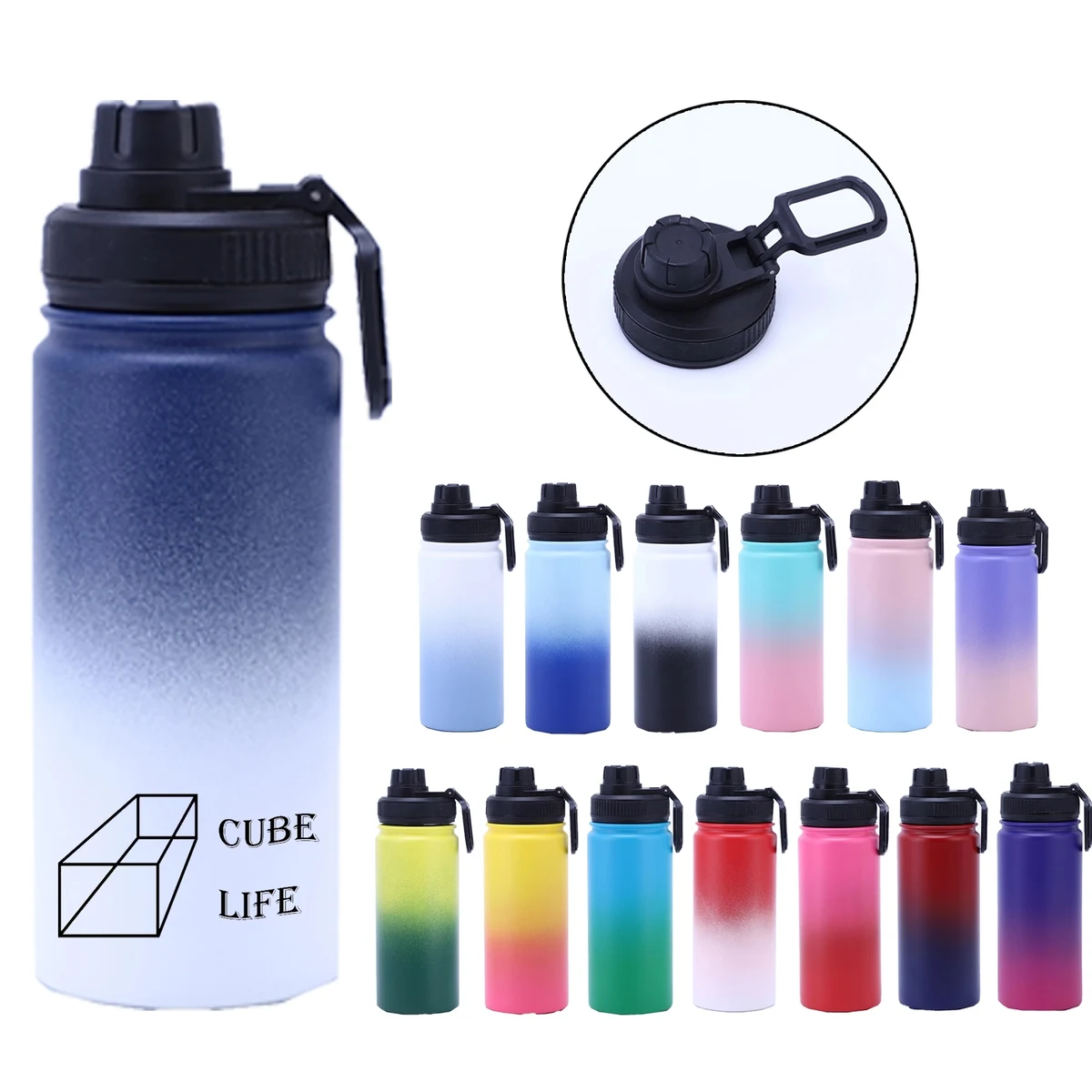 Vacuum Insulated Stainless-Steel Sports 16 OZ Water Bottle 1