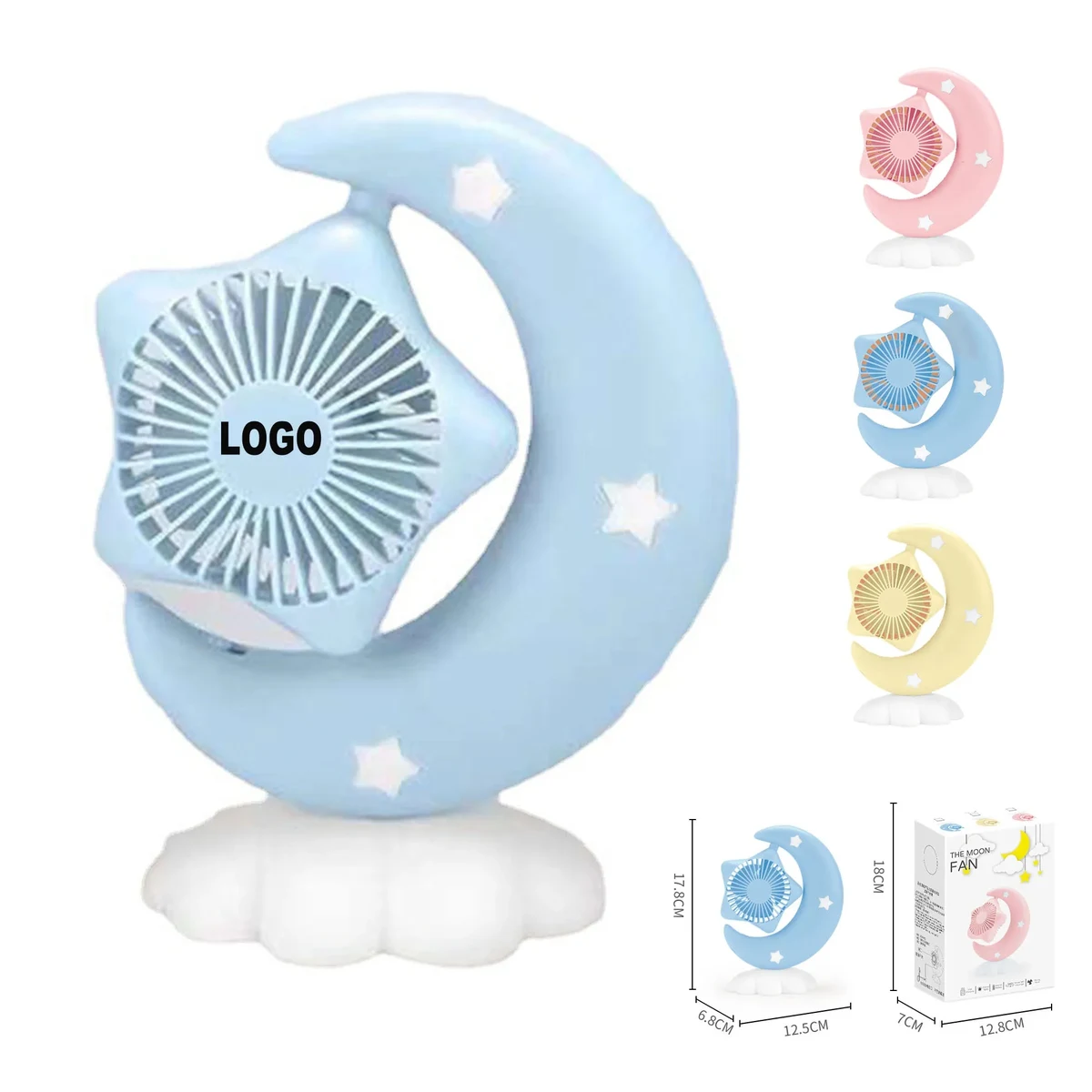 Moon Stars Design Desktop Fan 1