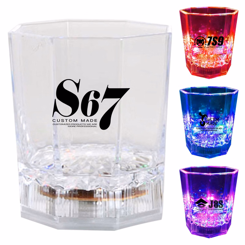 6 oz. Rocks Glass w/ Flashing LED Lights