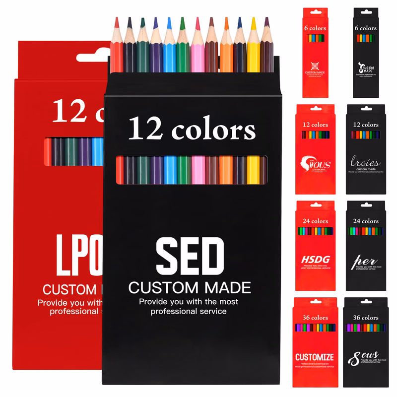 12 Colors Wooden Drawing Pencil Set