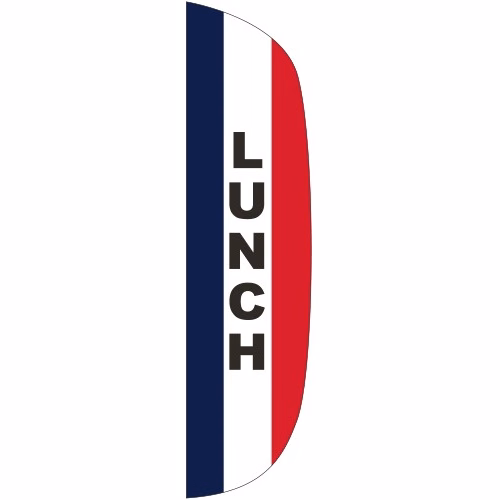 "LUNCH" 3' x 12' Message Flutter Flag