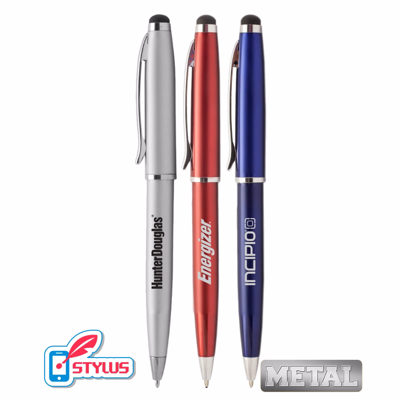 Promotional "Glorious" All Metal Twister Stylus Pen