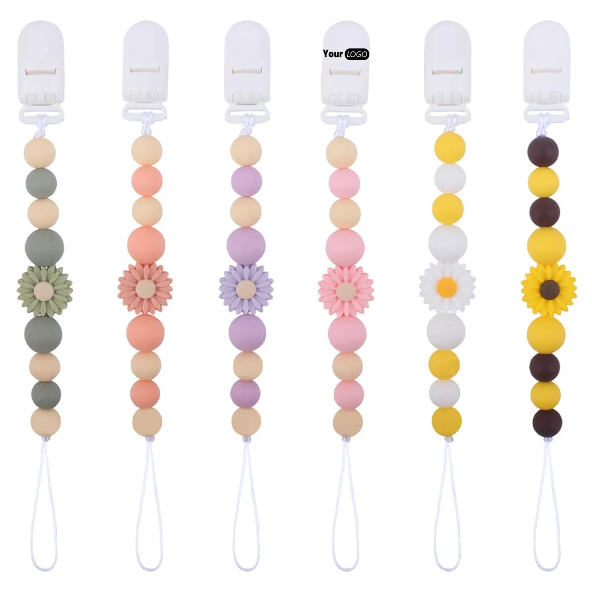 Cartoon Flower Pacifier Chain 1
