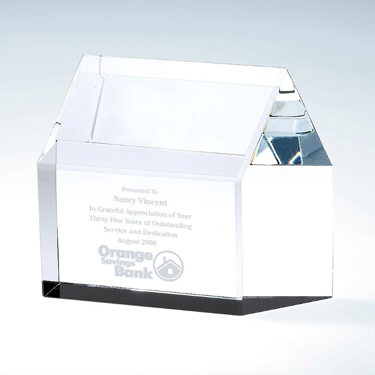 Real Estate Crystal Paperweight Crystal Award 1
