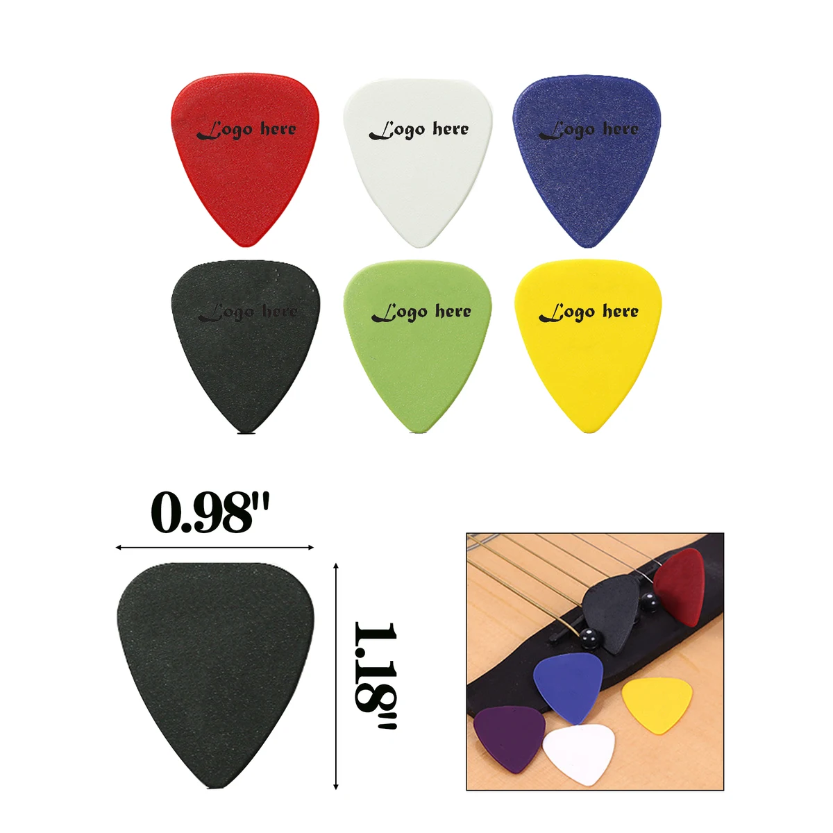 High Quality ABS Picks for Electric and Acoustic Guitars 1