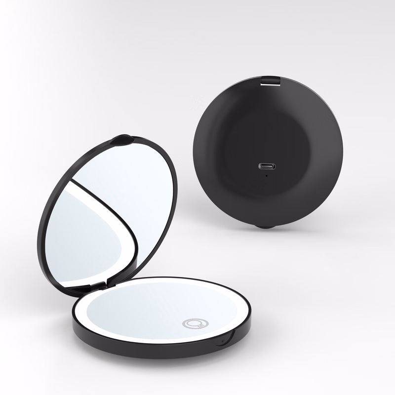 Compact Mirror With Led Light