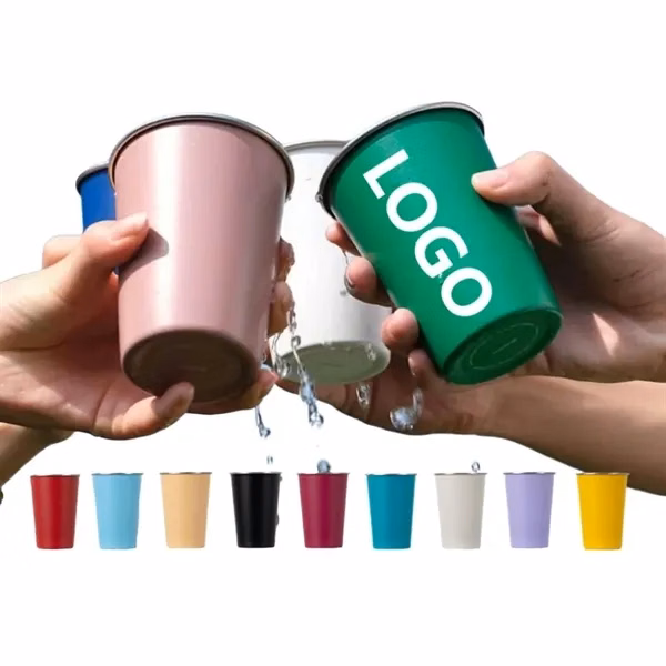 12OZ Stainless Steel Water Cup For Outdoor Camping
