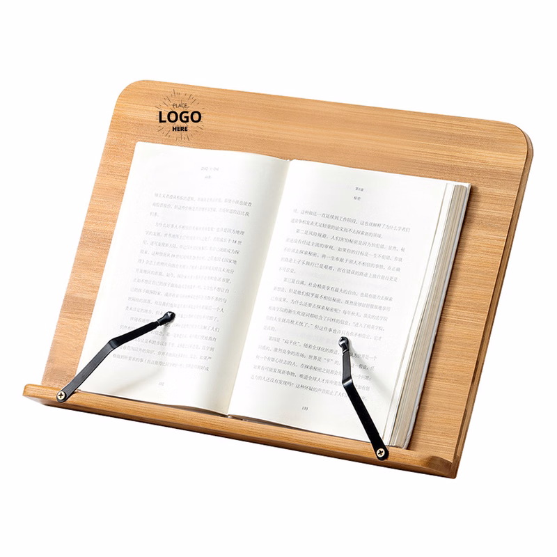 Adjustable Portable Bamboo Book Stand For Reading