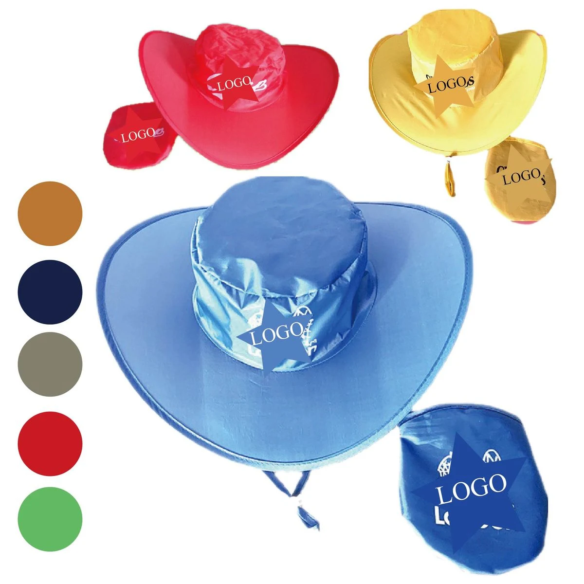 Quick Pop-Up Cowboy Hat with Pouch 1