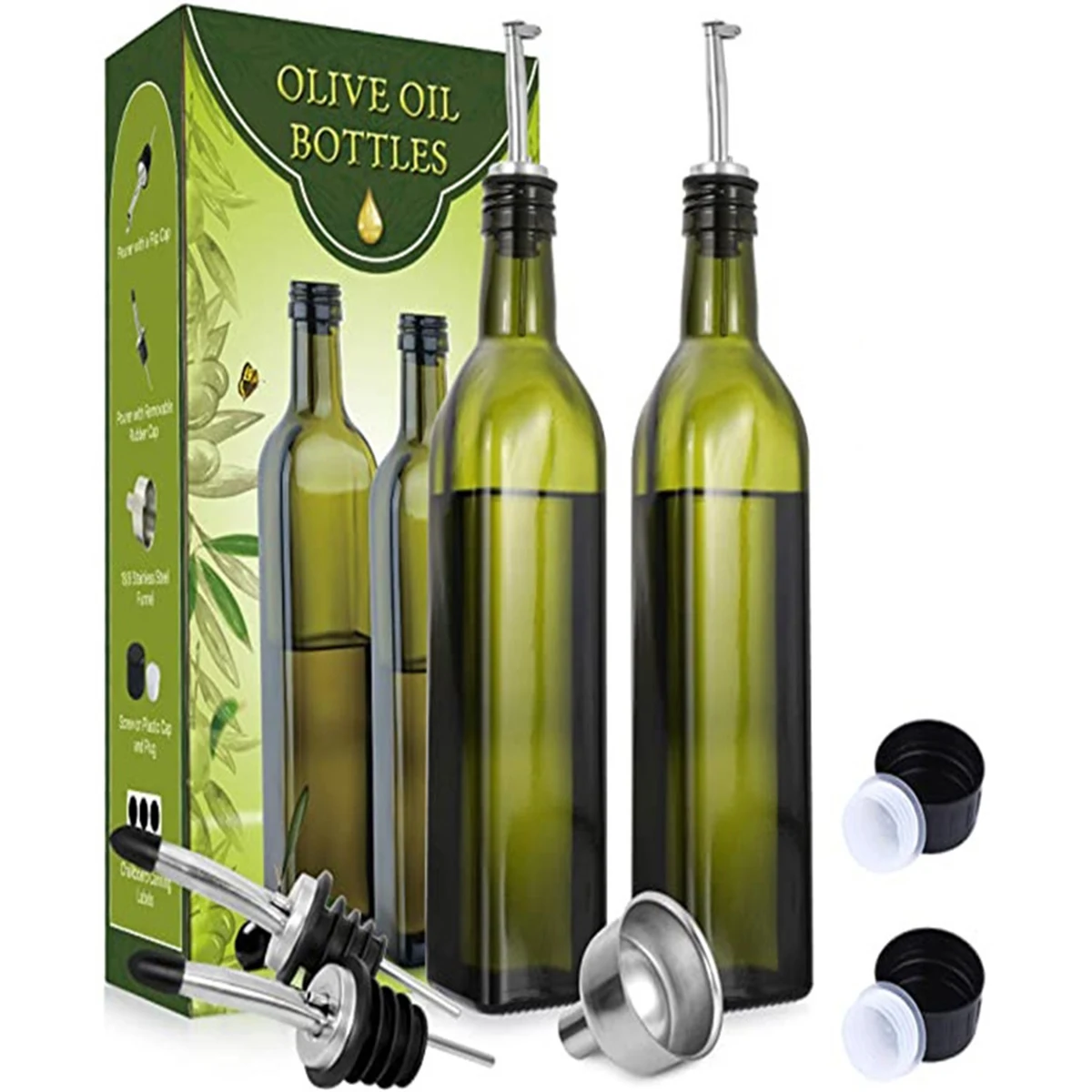 17Oz Glass Olive Oil Bottle Dispenser 1