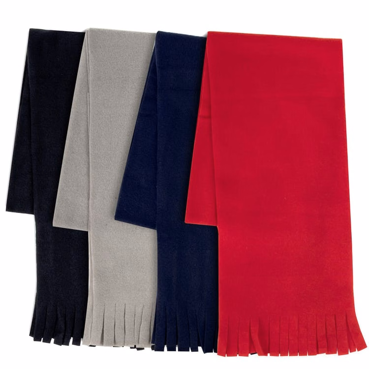 Fleece Fringe Scarves - Assorted 60" x 8.5"