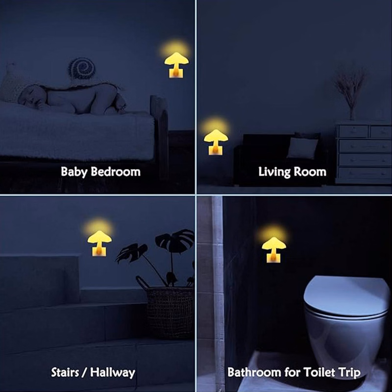 Cartoon Cute Mushroom Smart LED Night Light
