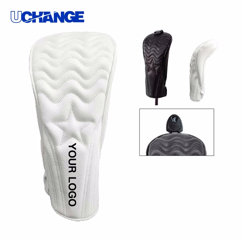 PU Golf Club Head Cover with Number Tag