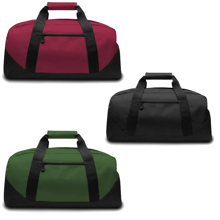 Duffel Bag with Contrasting Black Bottom - Medium 1