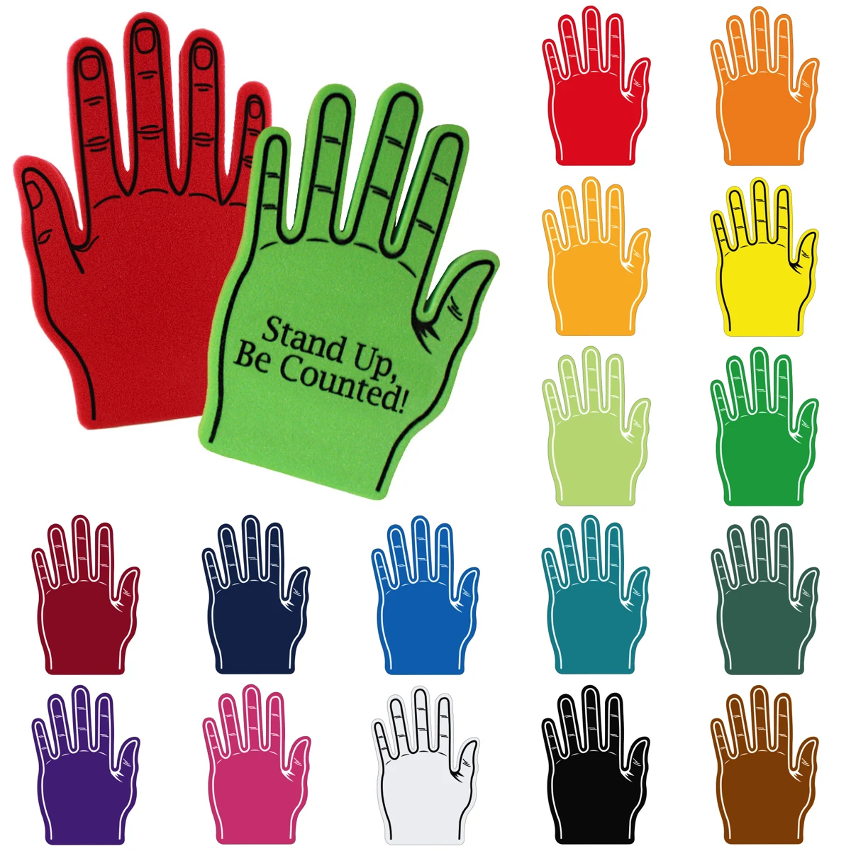 Foam Hand Five Finger 16" 1