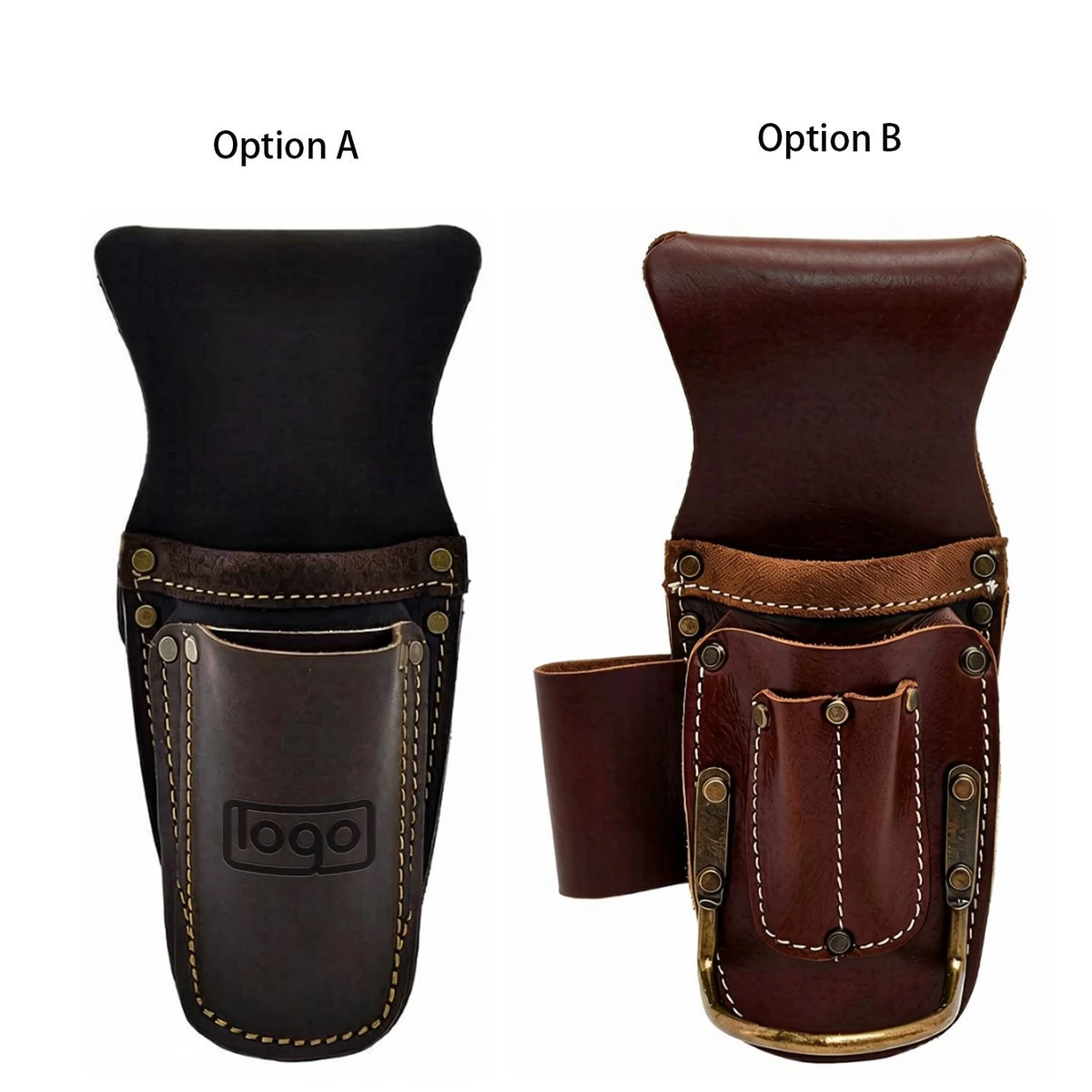 3-Pocket Carpenter PU Leather Tool Pouch 1