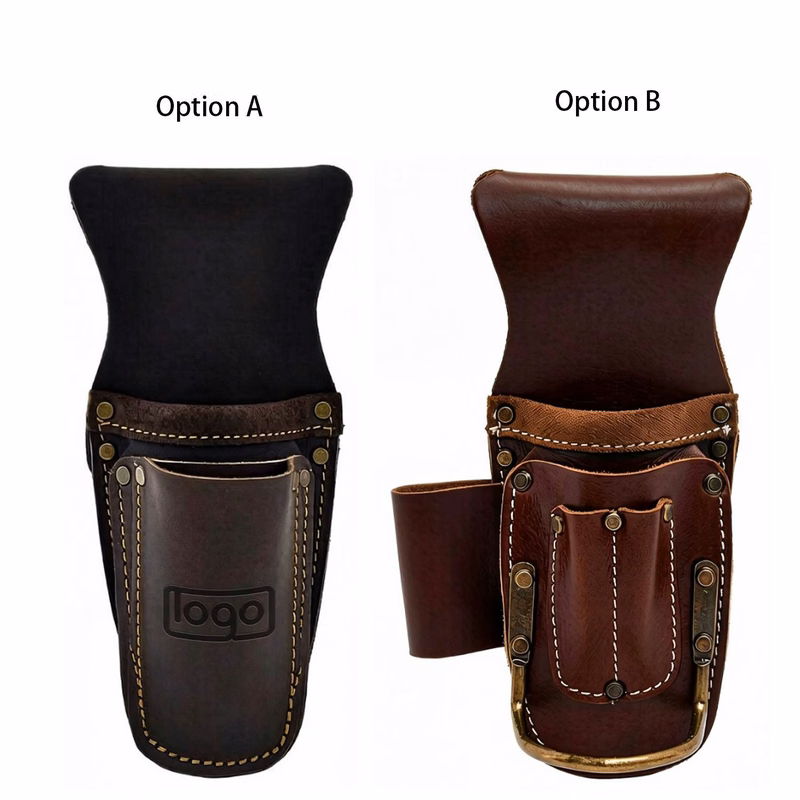 3-Pocket Carpenter PU Leather Tool Pouch