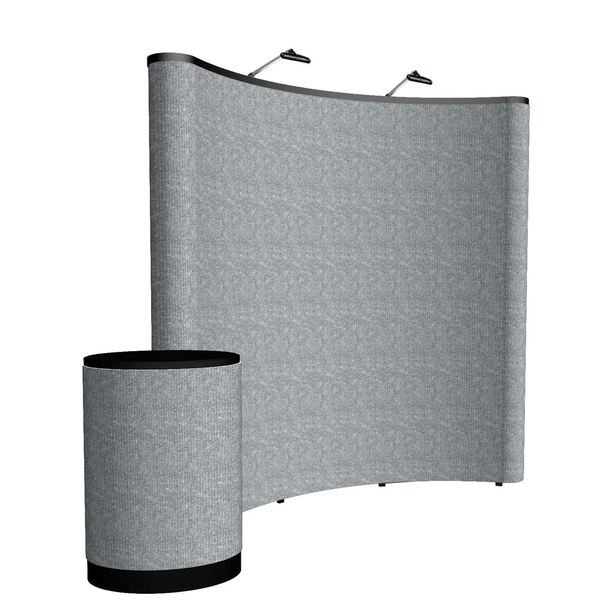8' Curved ARISE Floor Display Kit (Fabric) 1