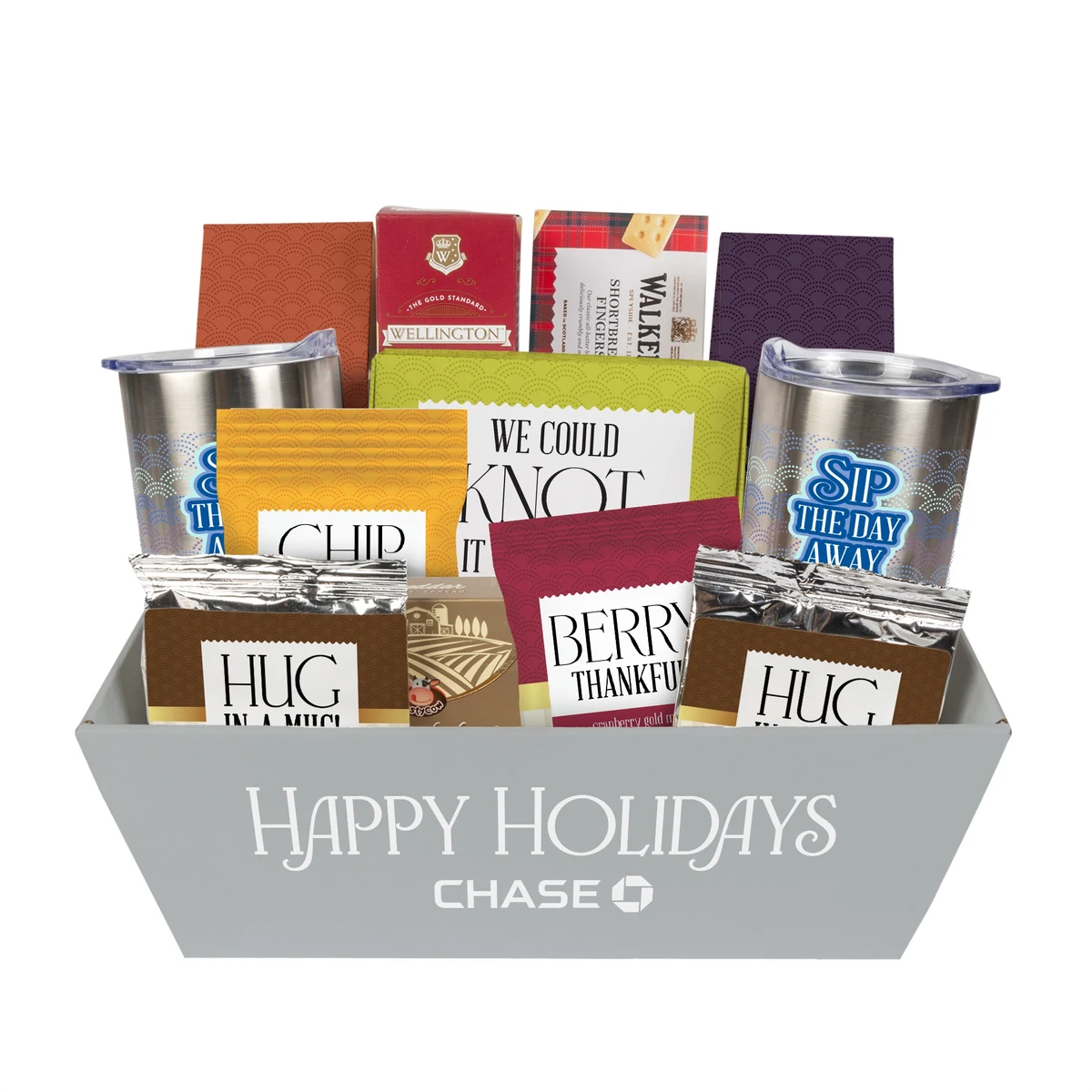 Sip and Savor Gourmet Tray with Tumblers 1