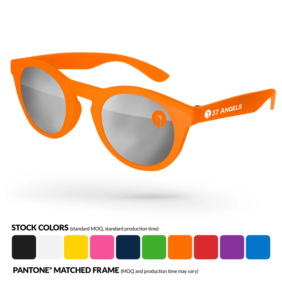 Andy Mirror Promotional Sunglasses w/ Temple Imprint 1