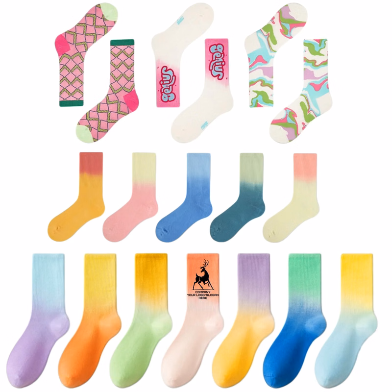 Colorful Medium Tube Socks